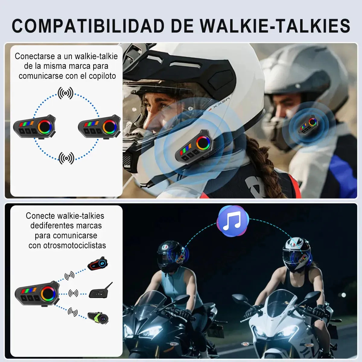 INTERCOMUNICADOR PARA CASCO DE MOTO [PV1-WHATSAPP-MAXTRENDSHOPS]