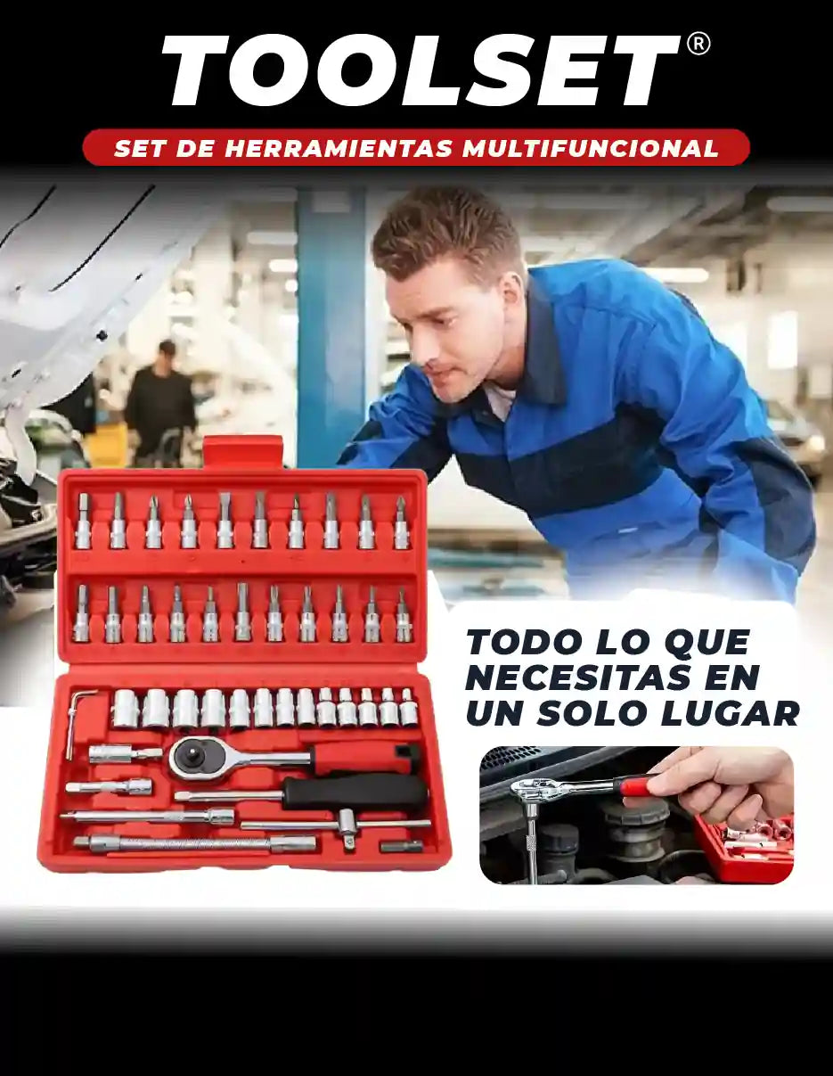KIT DE HERRAMIENTAS 46 PIEZAS [PV1-WHATSAPP-MAXTRENDSHOPS]