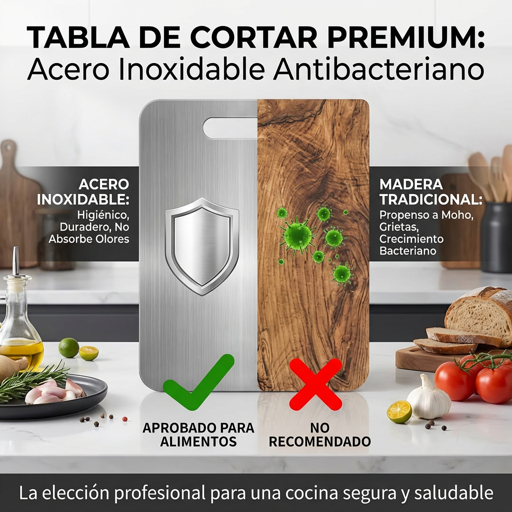 TABLA PARA PICAR DE ACERO [PV1-WHATSAPP-MAXTRENDSHOPS]