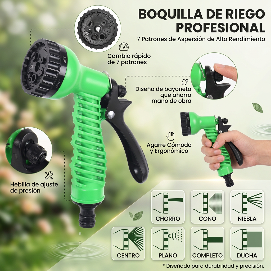 MANGUERA EXTENSIBLE 30M [PV1-WHATSAPP-MAXTRENDSHOPS]