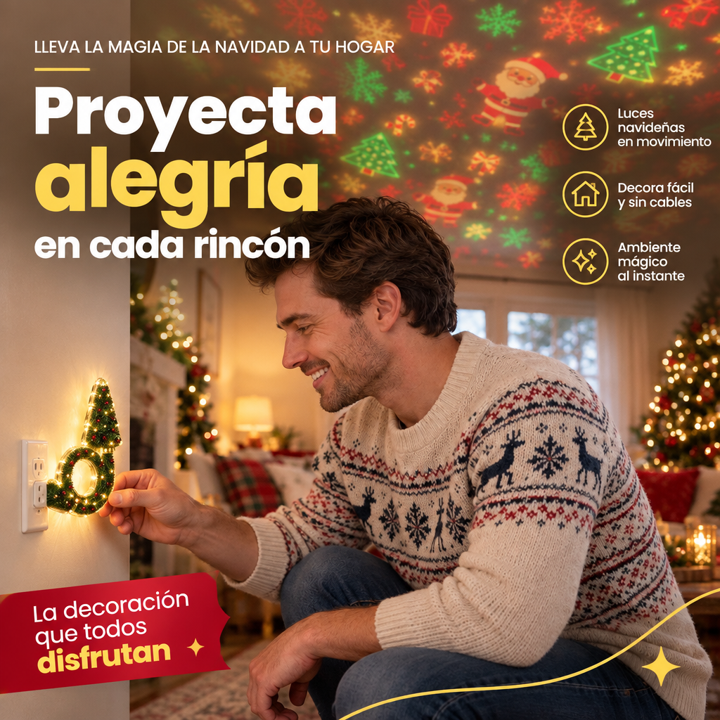 PROYECTOR ARBOL DE NAVIDAD USB [PV1-WHATSAPP-MAXTRENDSHOPS]