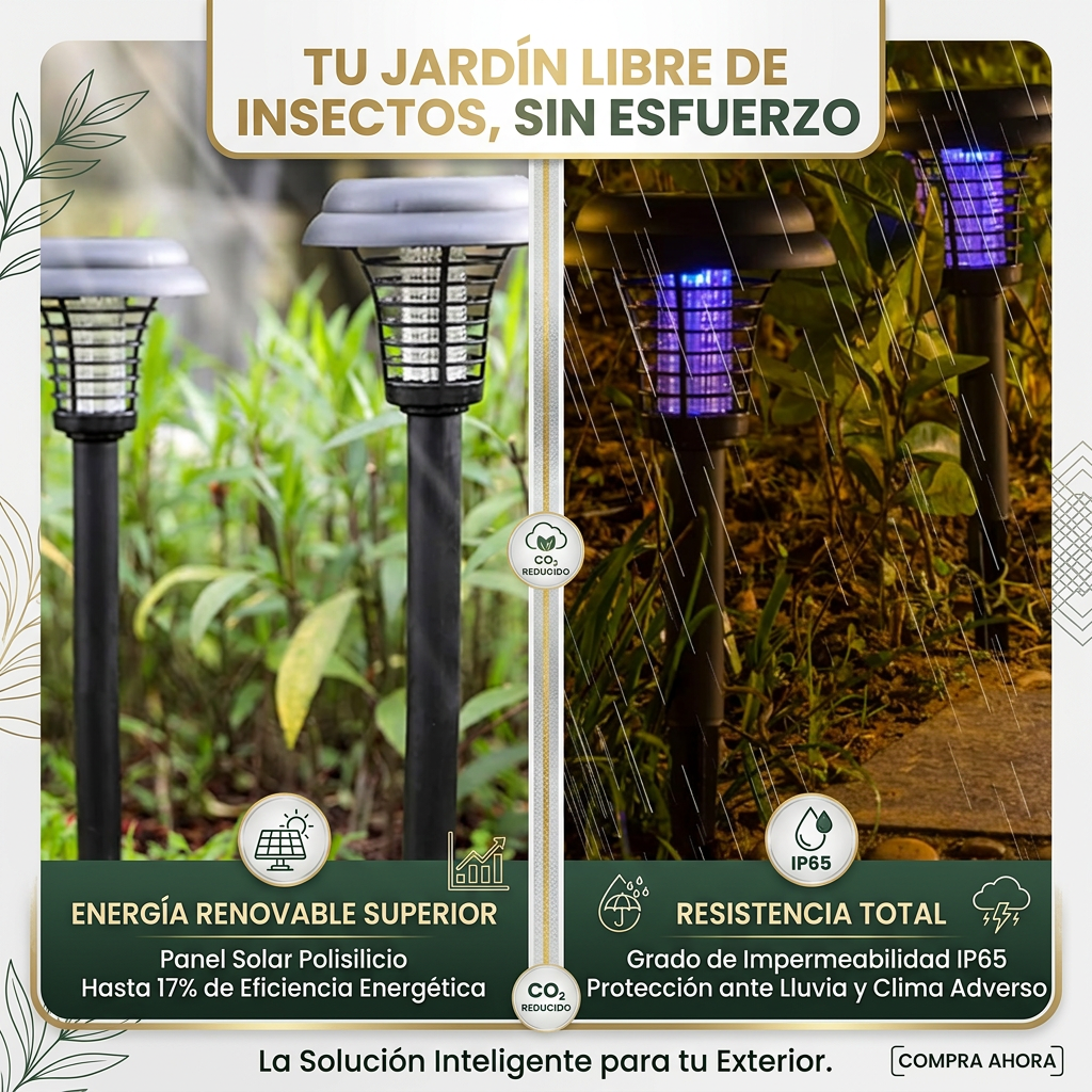 LAMPARA SOLAR MATA MOSQUITOS [PV1-WHATSAPP-MAXTRENDSHOPS]