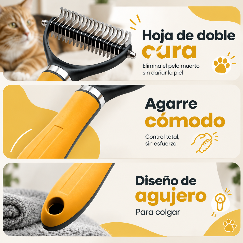 PEINE QUITAPELO PARA MASCOTA [PV1-WHATSAPP-MAXTRENDSHOPS]