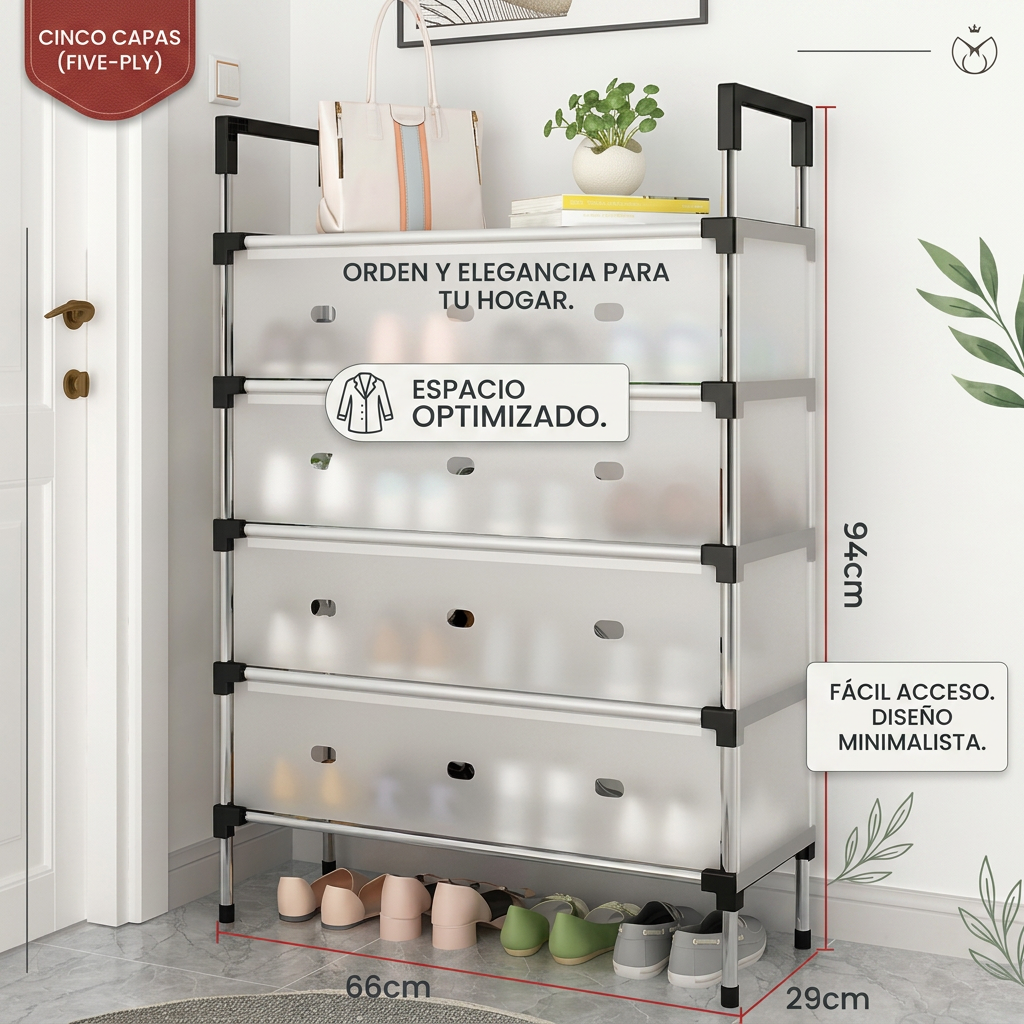 ORGANIZADOR DE CALZADO 5 NIVELES [PV1-WHATSAPP-MAXTRENDSHOPS]