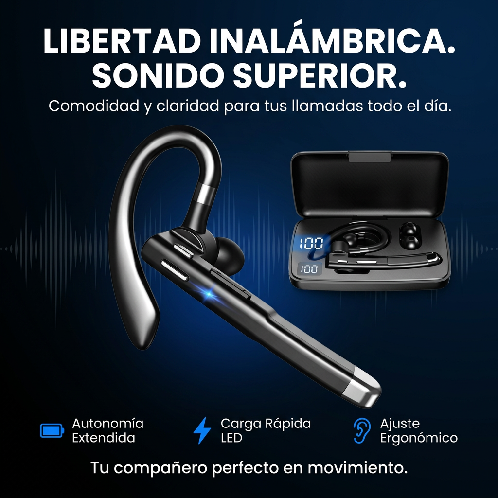 AURICULAR INALAMBRICO PARA CONDUCIR [PV1-WHATSAPP-MAXTRENDSHOPS]