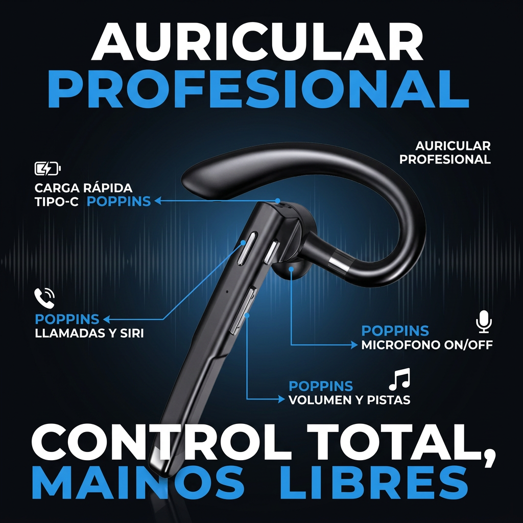 AURICULAR INALAMBRICO PARA CONDUCIR [PV1-WHATSAPP-MAXTRENDSHOPS]