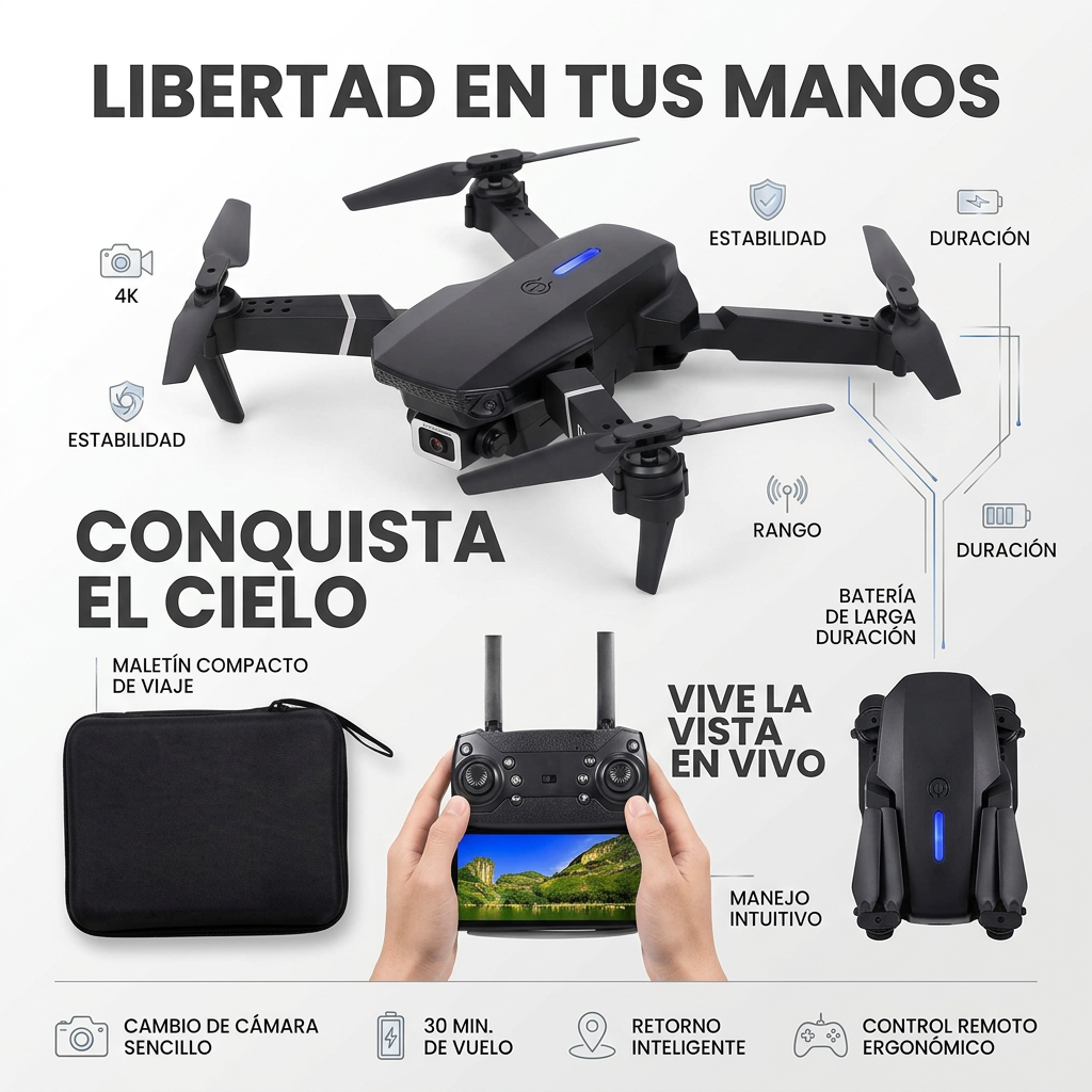 DRON E88 PRO [PV1-WHATSAPP-MAXTRENDSHOPS]