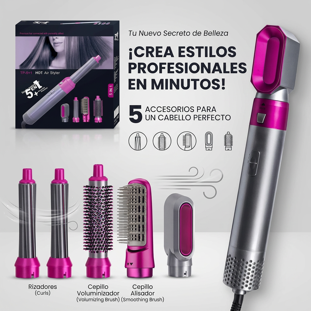 CEPILLO SECADOR 5 EN 1 [PV1-WHATSAPP-MAXTRENDSHOPS]